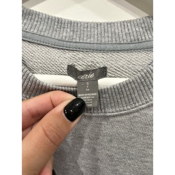 Aerie Striped Sleeve Sweatshirt - Picture 5 of 8